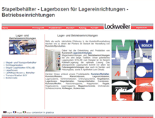 Tablet Screenshot of lockweiler-lagereinrichtungen.de